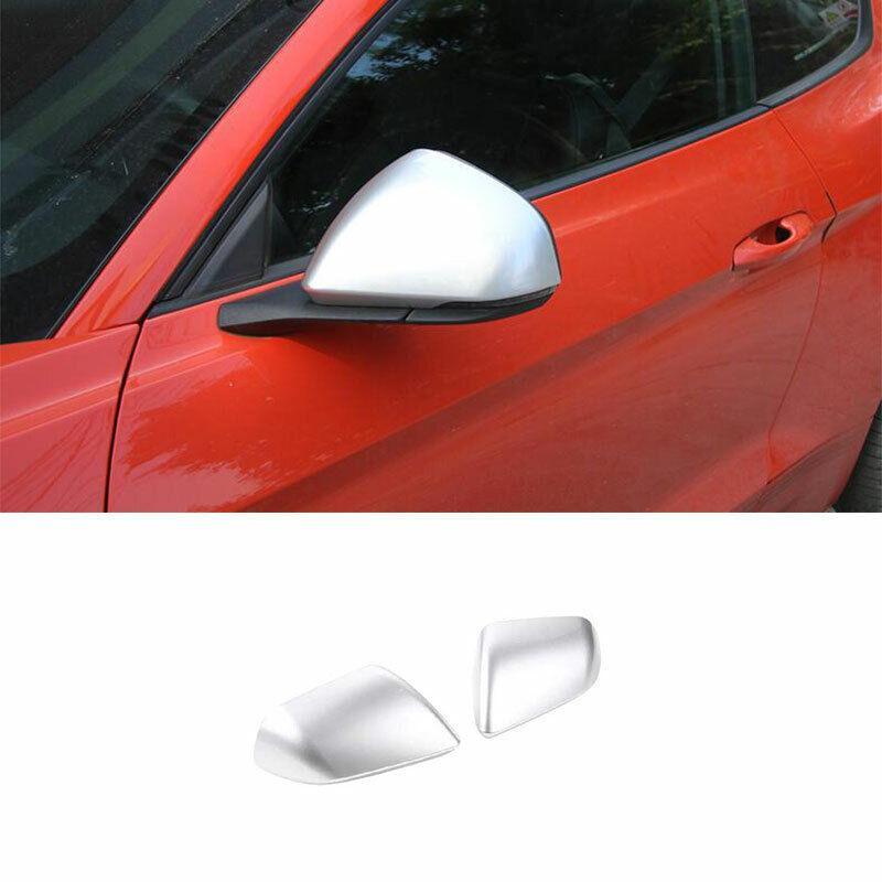 Fit for Ford for Mustang 2015-2022 ABS Chrome Rear View Side Mirror Cover Trim 2PCS