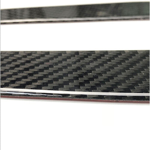 Car Carbon Fiber Headlight Eyebrows Cover fit for 5 F10 F18 11-17 v