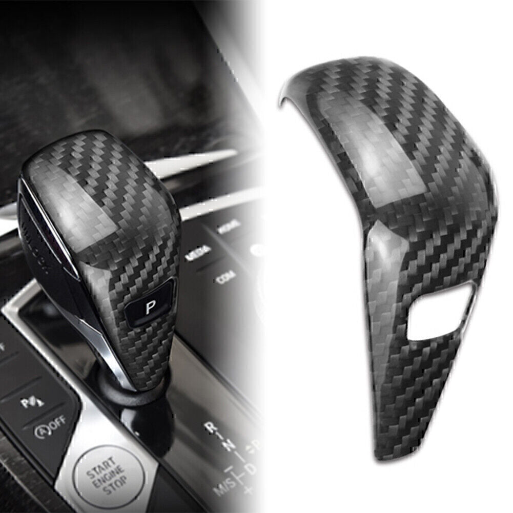 Carbon Fiber Gear Shift Knob Cover Sticker Trim for BMW 3 Series G20 2019-2021