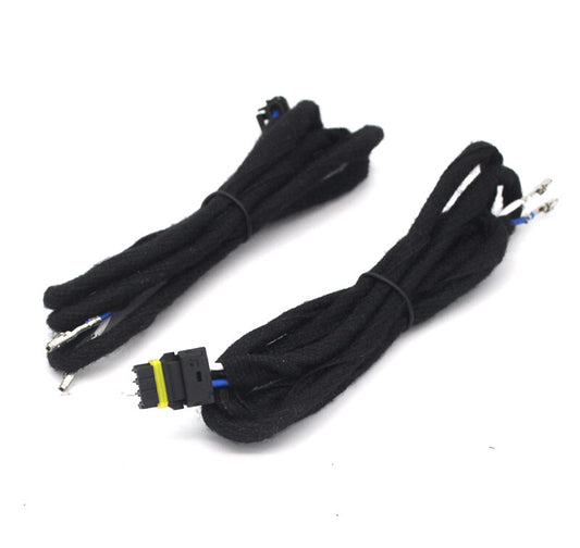 Retrofit pair Side Mirror Puddle Light cable harness for VW for Passat b8 2014 up v