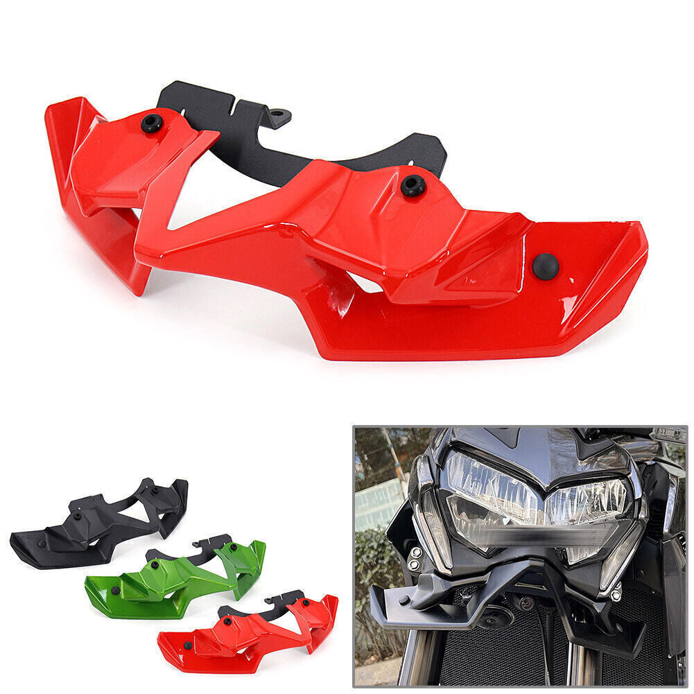 Naked Front Spoiler Wing Aerodynamic Rear Spoiler for Kawasaki Z900 2020 - 2022