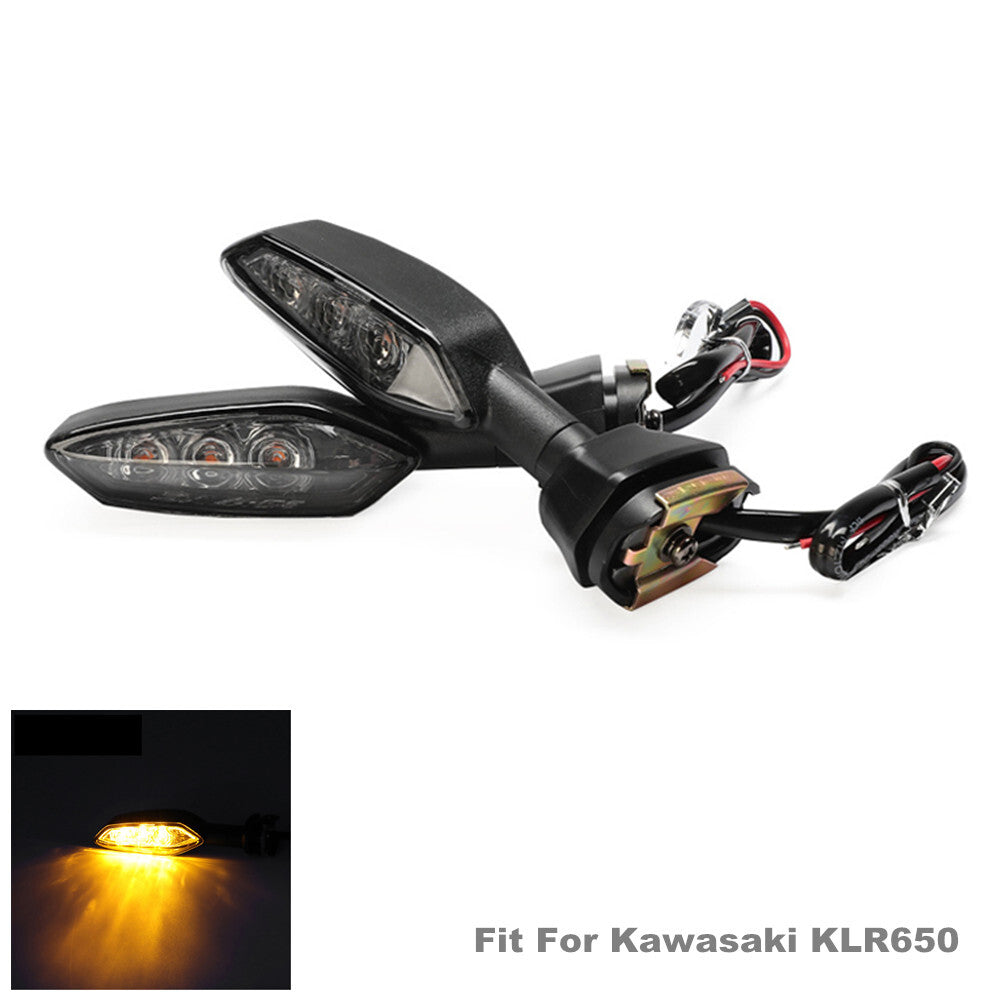 2-pack of motorcycle LED turn signal lights, amber color, 1W, suitable for . n