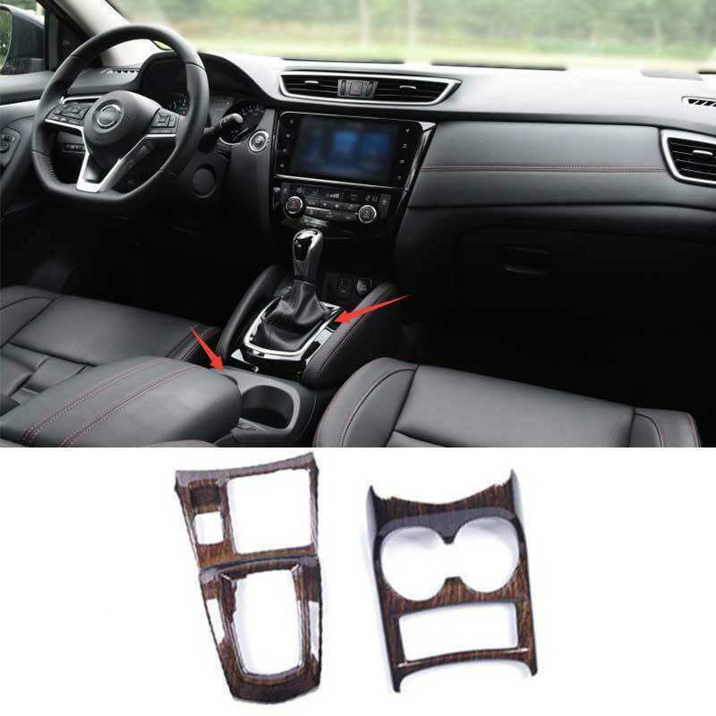 For Sentra 2020-2023 Wood Grain ABS Dashboard Air Outlet Cover Trims 5P v