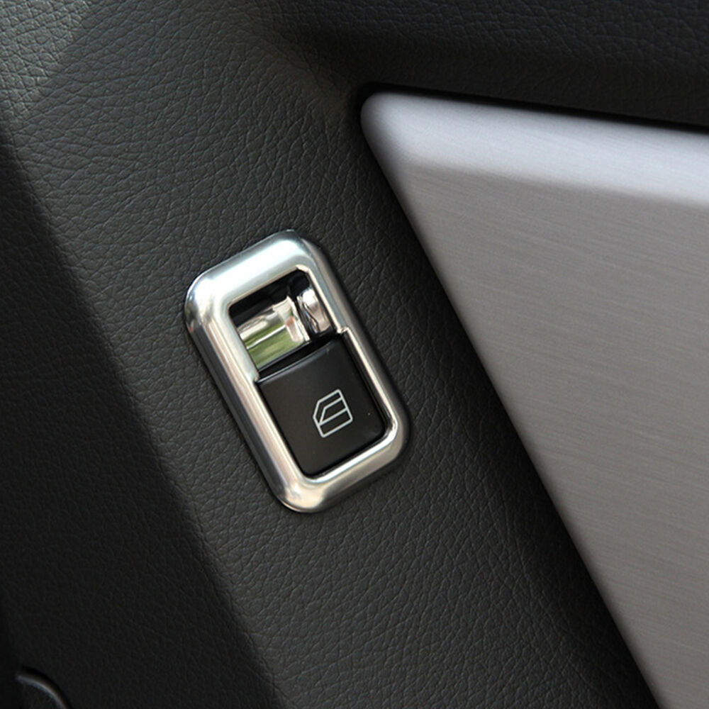 Door and window switch button decorations suitable for B-Class, CE, GLK, ML, GLA, and GLS-Class vehicles. n