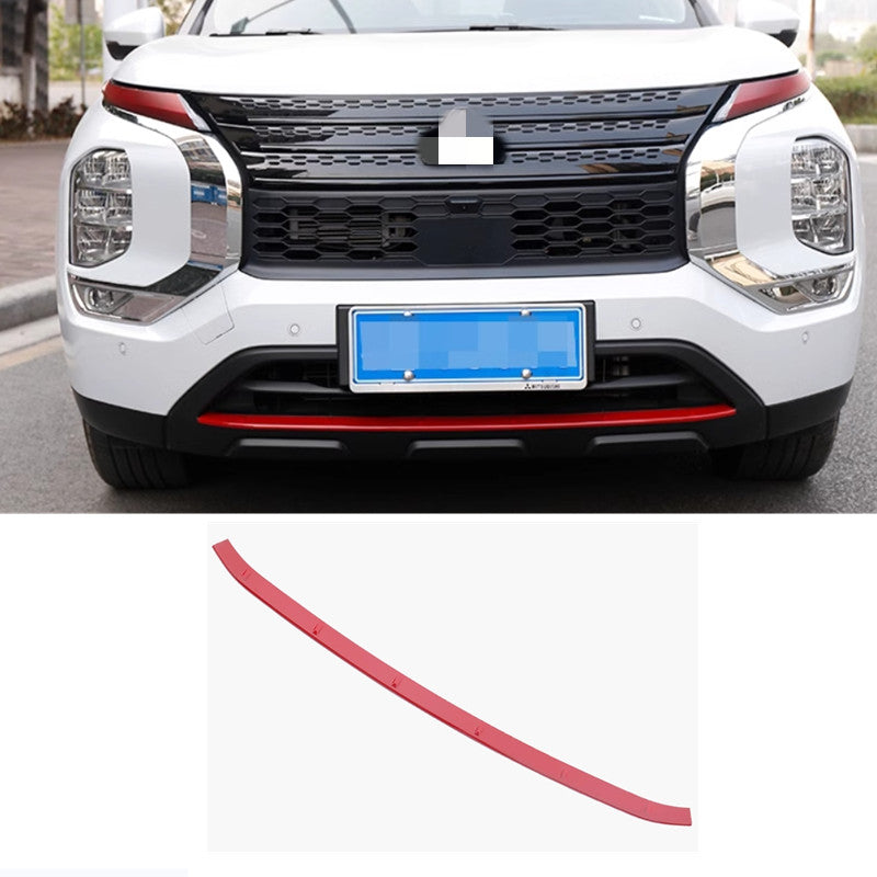 22-24 Front Bumper Lip Spoiler Molding Cover Red For Outlander trim B n