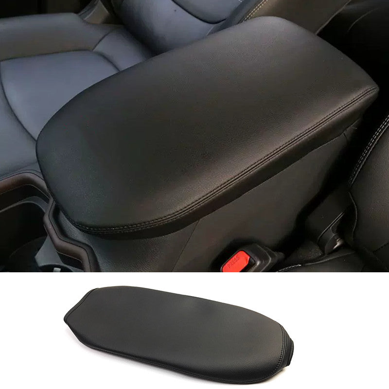 For 2019-2024 RAV4 Interior Armrest Box PU Leather Cover 1pcs v