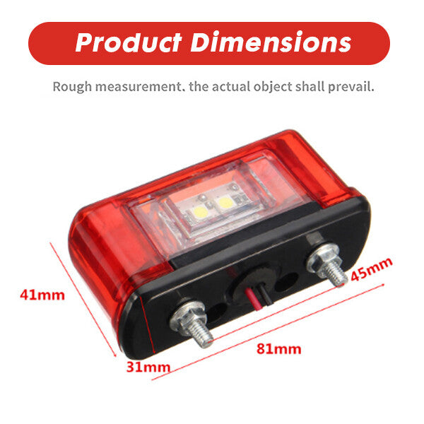 Universal 12/24 Volt 4LED License Plate Light for Trucks and Trailers n