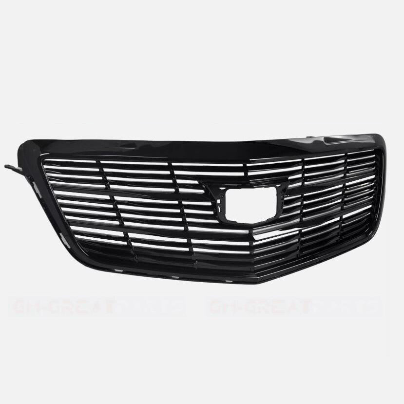 For 2015-2019 for Cadillac ATS Front Grille Upper Bumper Grill New Gloss Black