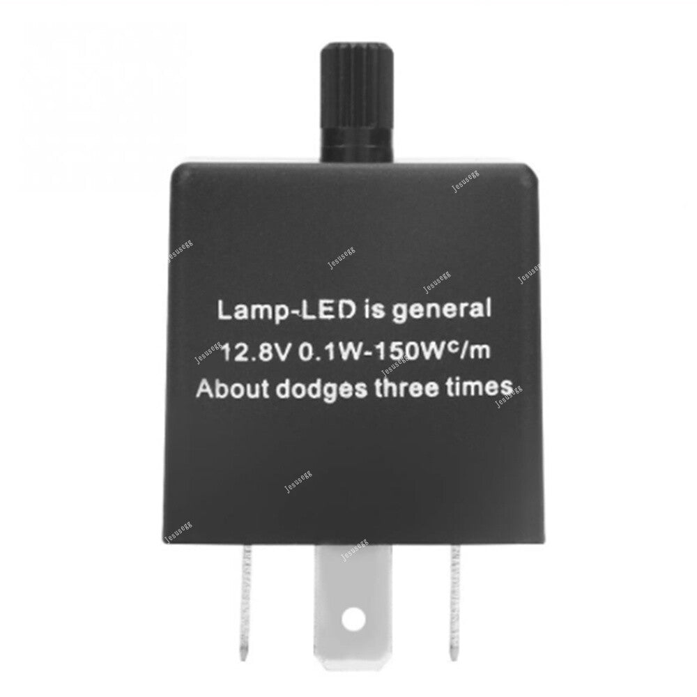 Universal Adjustable LED Flasher Relay Fix Turn Signal Hyper Fast Blink Flash Q