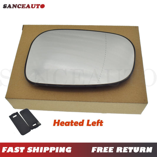 Left heated mirror glass with support suitable for Volvo S80 S60 S40 V60 C30 V70 30762571- n