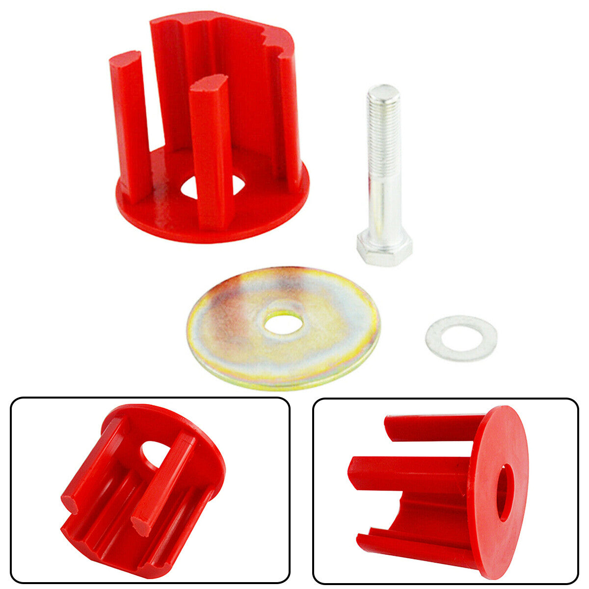 1Ps Engineering Dog Bone Engine Mount Insert Kit Fit for Audi A3 S3 RS3 Red n