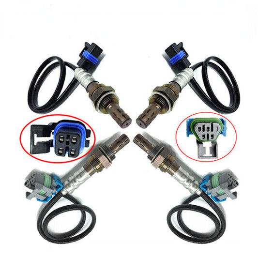 4pcs Oxygen Sensor Upstream+Downstream For 2006 for GMC for Sierra 1500 for Yukon 5.3L V8 US