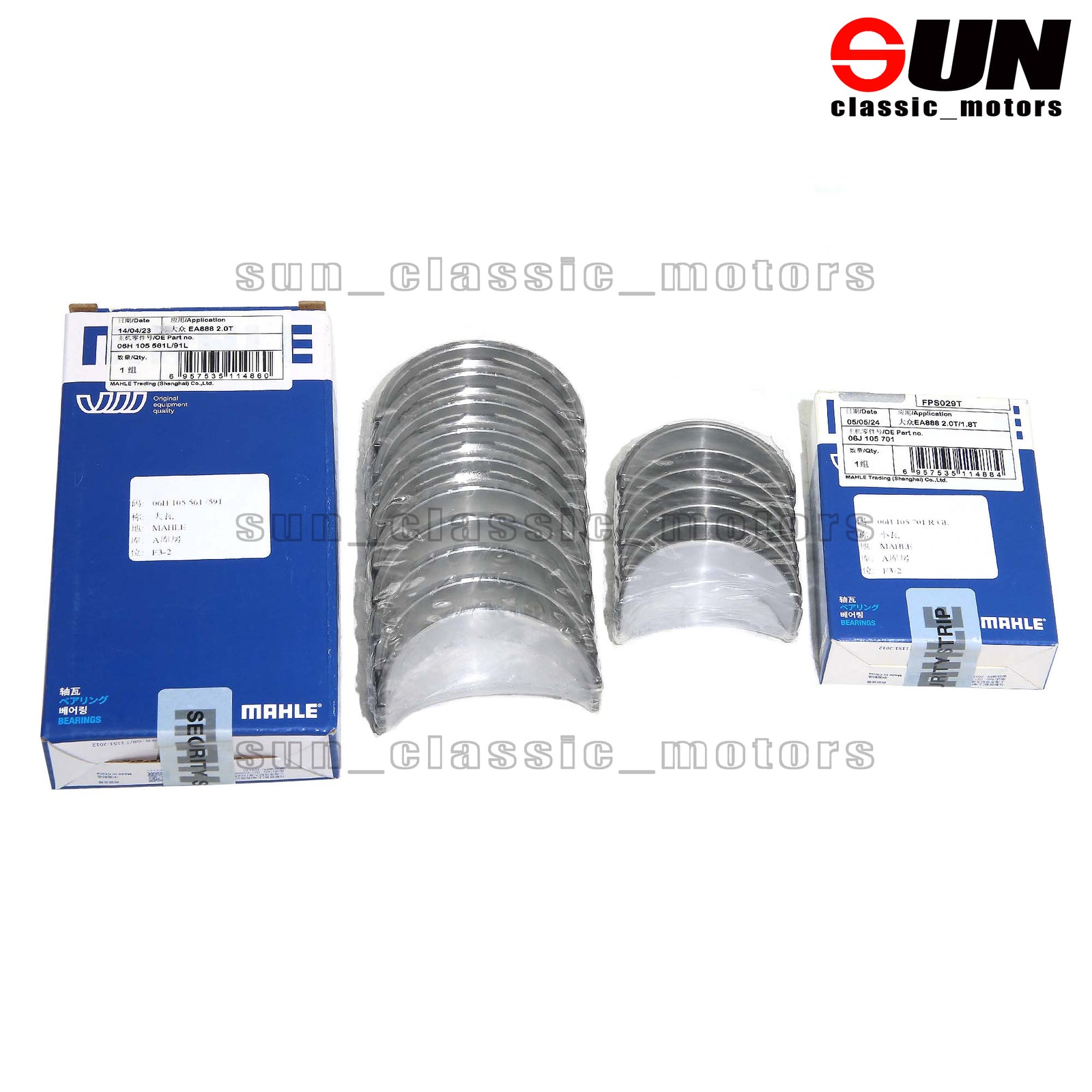 STD Crankshaft & Connector Rod Bearing Shell Set for VW for Tiguan for Audi A4 A3 2.0T