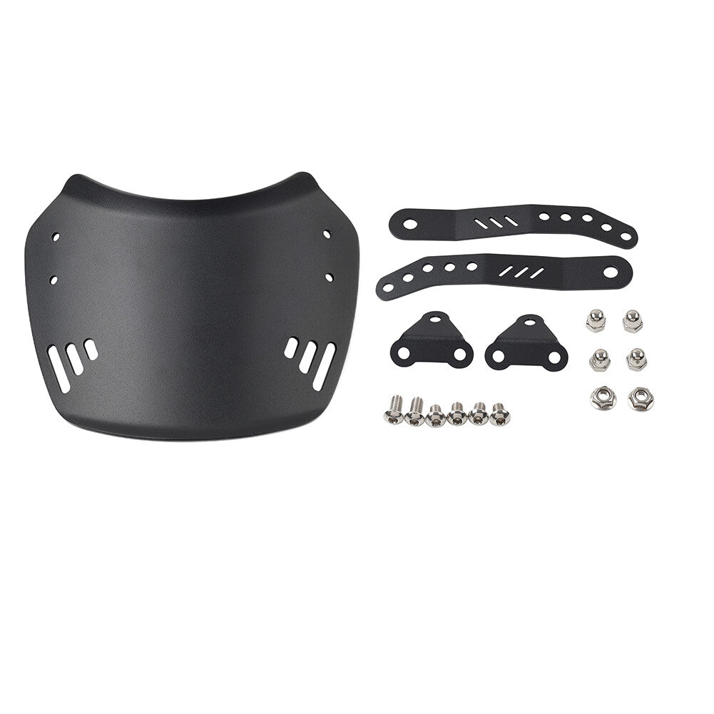 Universal 6-8 Round Headlight Motorcycle Windshield Windscreen for Harley