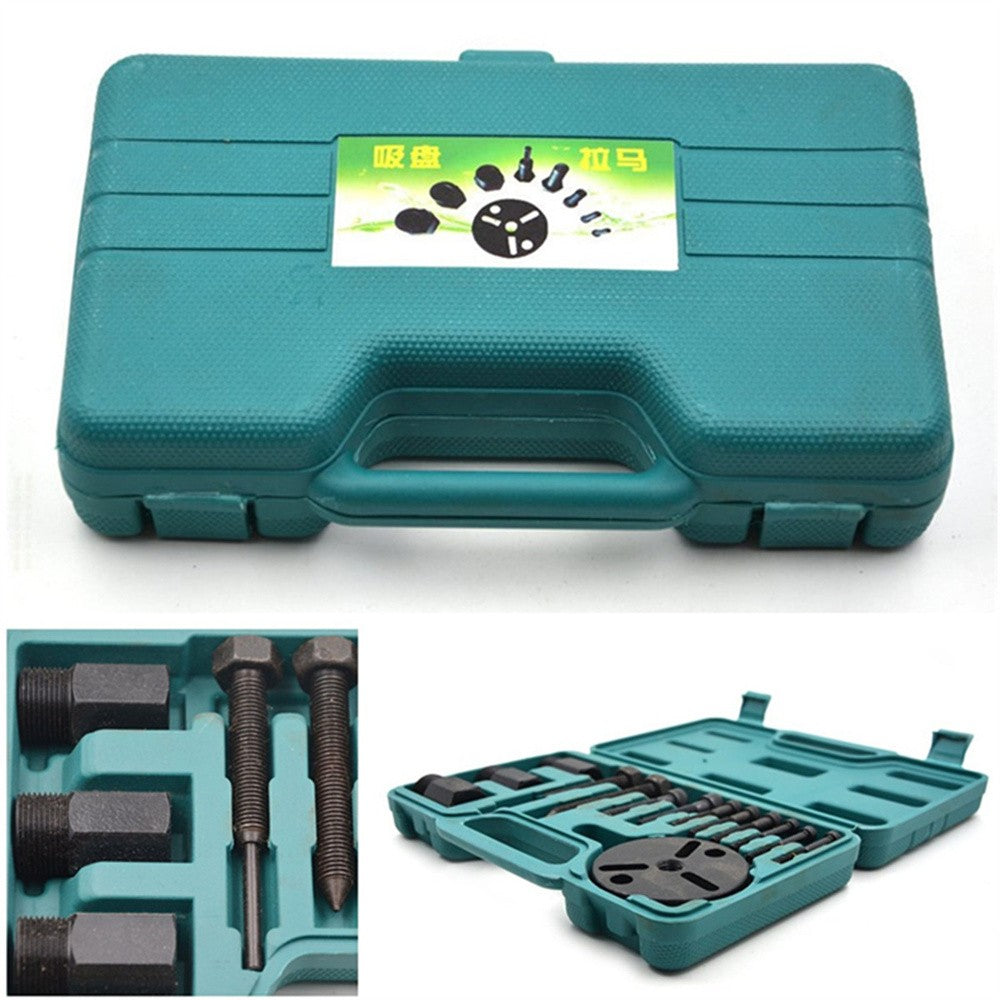 14Pcs Car AC R134a R12 Compressor Clutch Sucker Puller Remover Repair Tools Kit Q