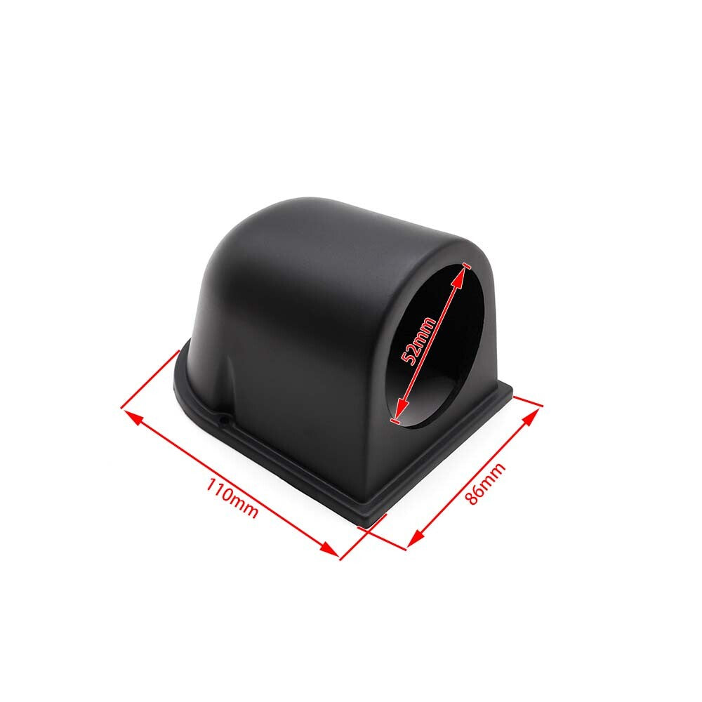 Black 2 52mm Universal Single Hole DashBoard Gauge Pod Holder ABS Q