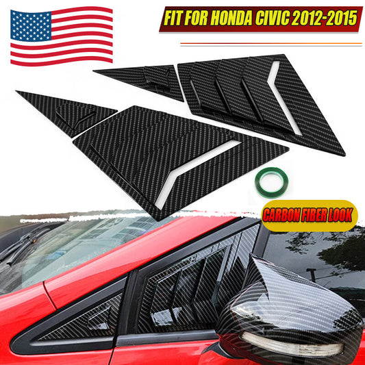 Side louvered ventilator cover trim for Honda for Civic G9 sedan, September 2012 - 2015