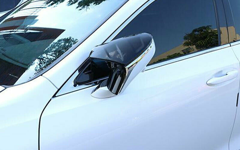 for Lexus ES250/350/300h 19-22 Gloss Black Ox horn Rearview Side Mirror Cover 2x