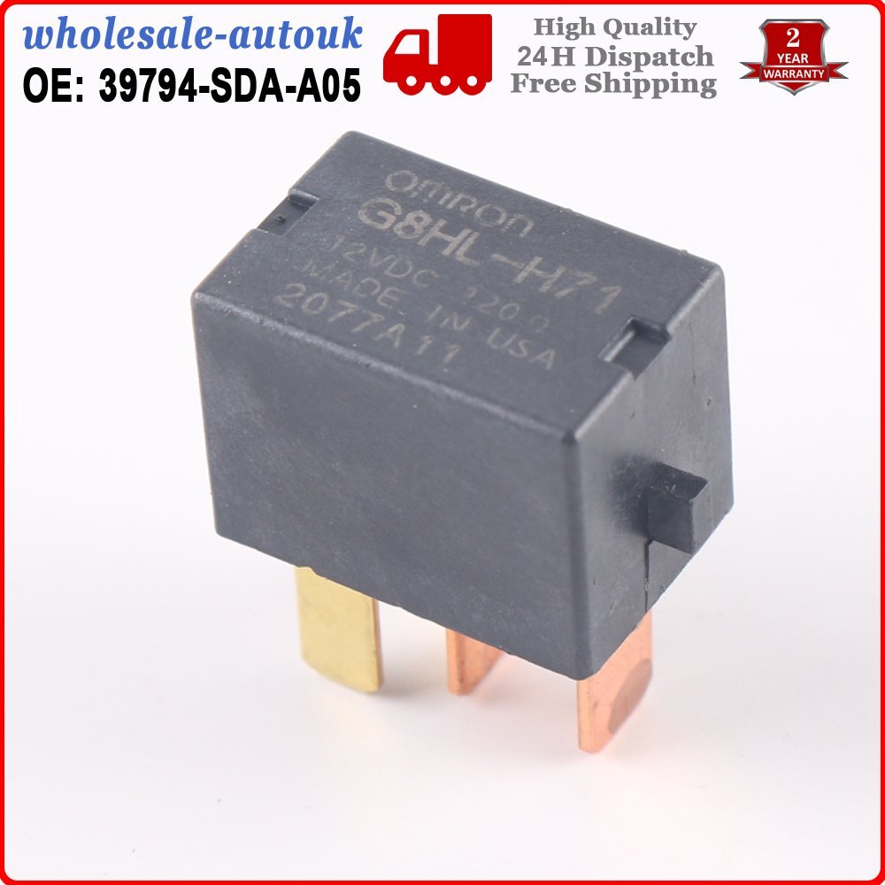 2PCS Air Con A/C Relay Conditioning for Honda Accord CR-V, -V, 39794-SDA-A05 Q