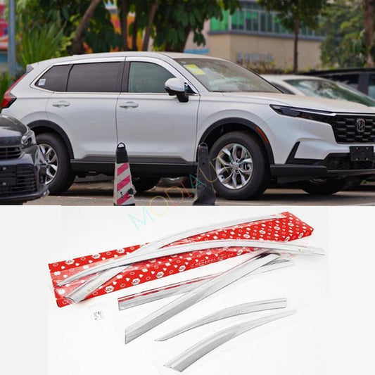 for Honda CR-V 2023-2024 Chrome Window Wind Visors Rain Guard Vent Deflectors