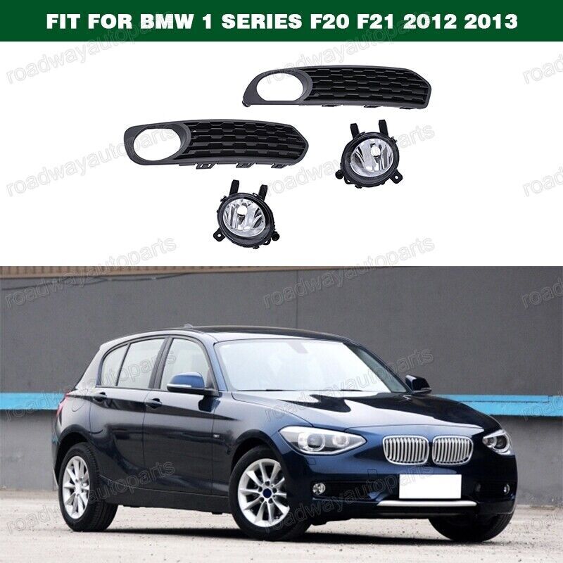Bumper Driving Fog Light Lamps w/Cover Bezel for BMW 1 Series F20 F21 2012 2013