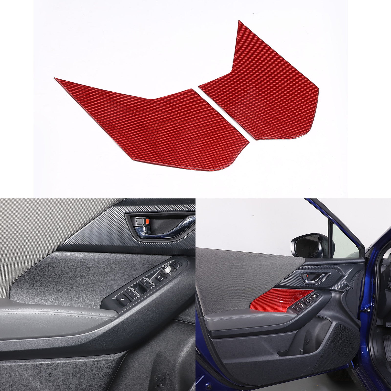 Front door handle and armrest panel decorative stickers suitable for Subaru Crosstrek 2023+ n