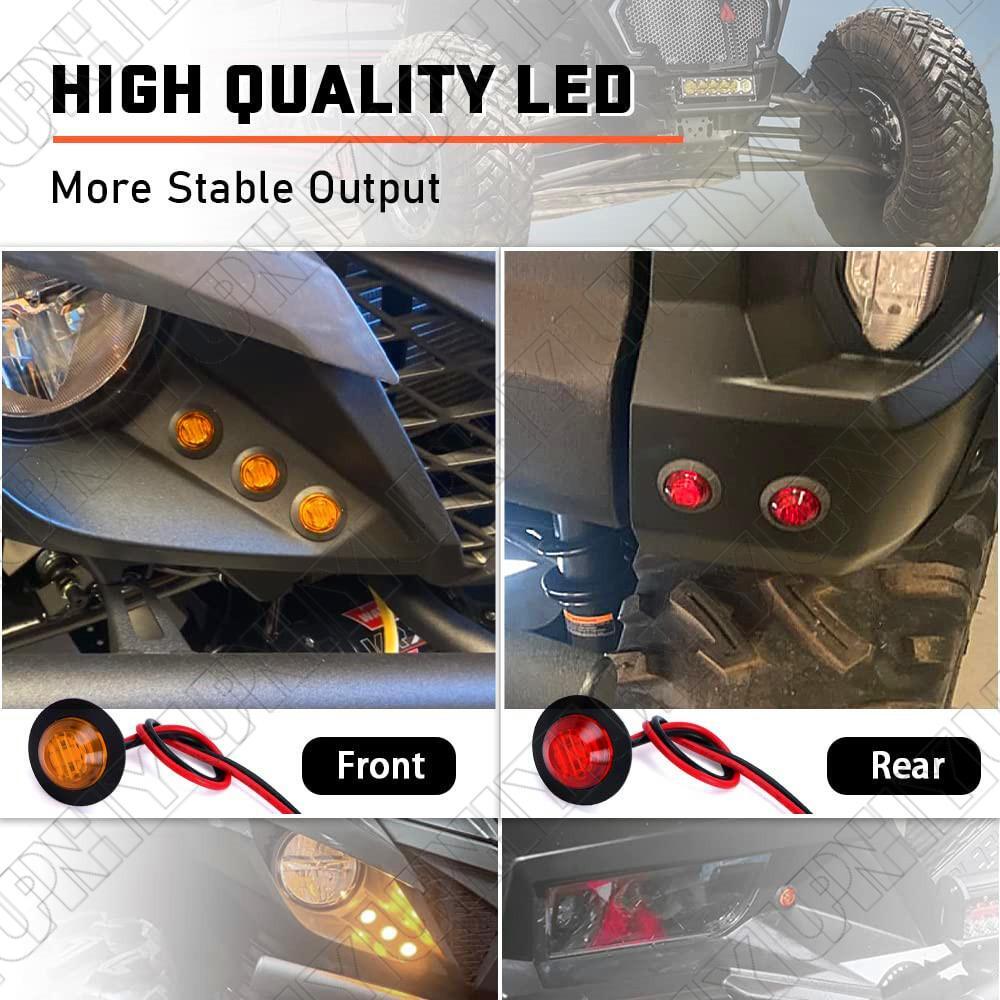 LED Turn Signal Light  Switch Relay Prewired Harness Kit For UTV/ ATV Universal Q