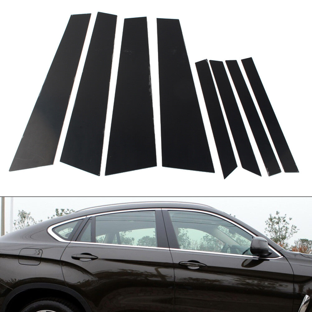 Door Window Column B C Pillars Posts Cover Trims for BMW X6 F16 2015-2019 8PCs