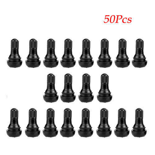 50x Snap In Rubber Valve Stems Fits for MotorcycleATVLawn MowerGarden Tractor Q