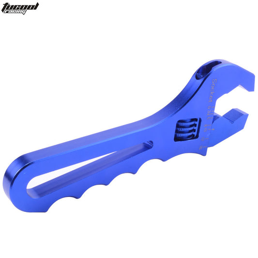 New Adjustable Aluminum Wrench Fitting Tools Spanner HOSE AN 3 4 6 8 10 12 BLUE n