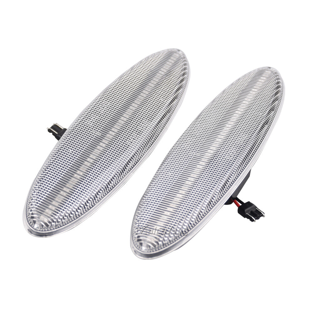 Transparent LED rear fender side marker lights for 03 - 2011 for Corvette C5 n