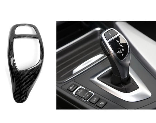 Gear Shift Knob Cover ABS Carbon Fiber Trim for BMW 1 2 3 4 5 6 Series X3 X5 X4