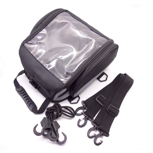 Black Oil Tank Bag Tail Saddle Bags Storage Pack Luggage Back for Seat Helmet bag Q