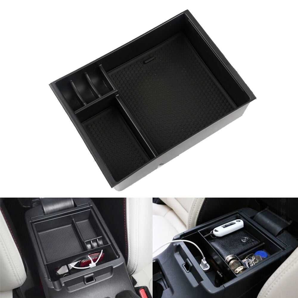 Inside Center Console Armrest Storage Box Tray Bin Fits for Mazda 6 Atenza 13-17 Q