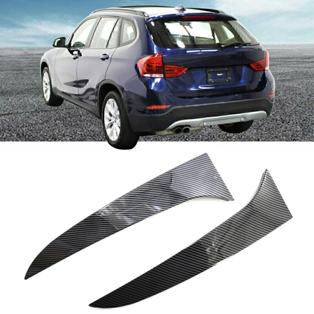 for BMW X1 E84 2009-2015 Carbon Fiber Rear Window Side Spoiler Canard Splitter