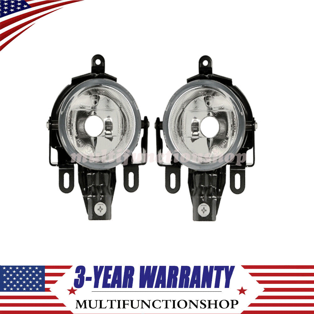Pair Front Bumper Fog Lights Clear Driving Lamps For Pajero Montero 2003-2006