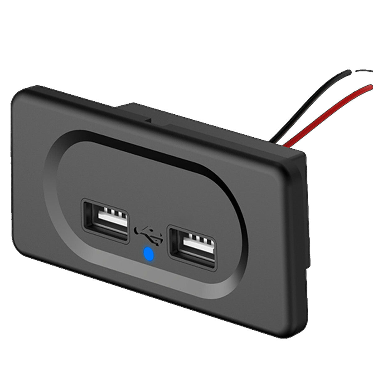 Dual USB Port Car for Charger Socket Power Outlet Adapter For Truck ATV Boat RV Bus