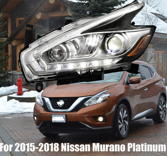 Left Driver LED DRL Halogen Projector Headlight For 2015-2016 Murano n