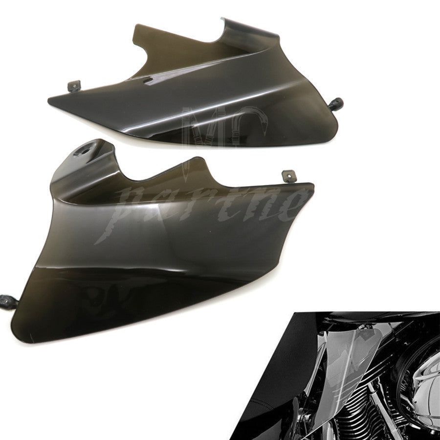 Smoke Reflective Saddle Shield Air Heat Deflector for Harley Road King 1997-2007 Q