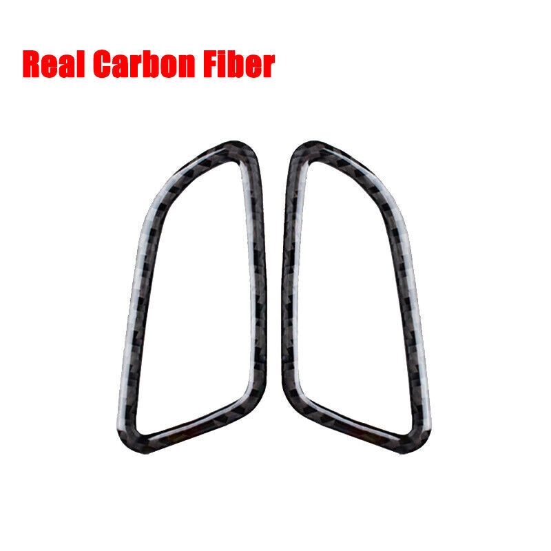 Carbon fiber car dashboard vent decorative stickers for C, GLC, W205, C180, C200- n