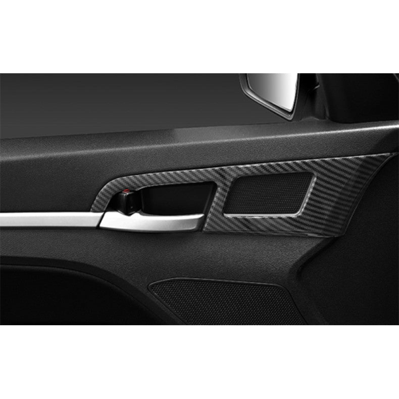 Carbon Fiber Door Side Rear View Mirror Cover Trim for Sienna 2015-2020 v