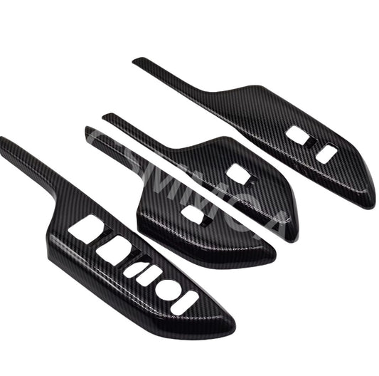 Door Window Switch Cover Trim Adhesive Fit for 2016-2020 for Honda for Civic Sedan Coupe