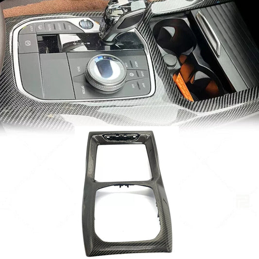 For X3 X3M X4 X4M 22-24 Dry Carbon Interior Console Gear Shift Panel Trim B n