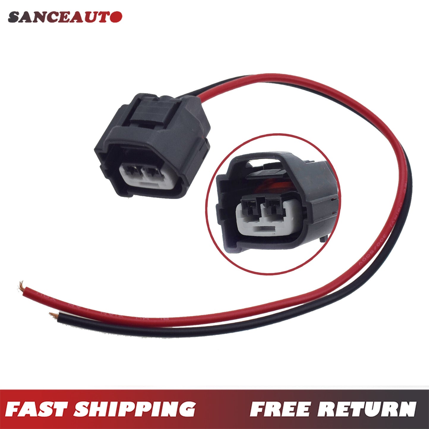 Bidirectional 2-pin ignition coil plug connector suitable for 2001-05 Modern Accent 90980-10899- n