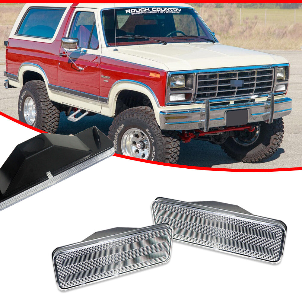 Transparent front turn signal housing kit for 80-86 for Ford for Mustang F150 F250 F350