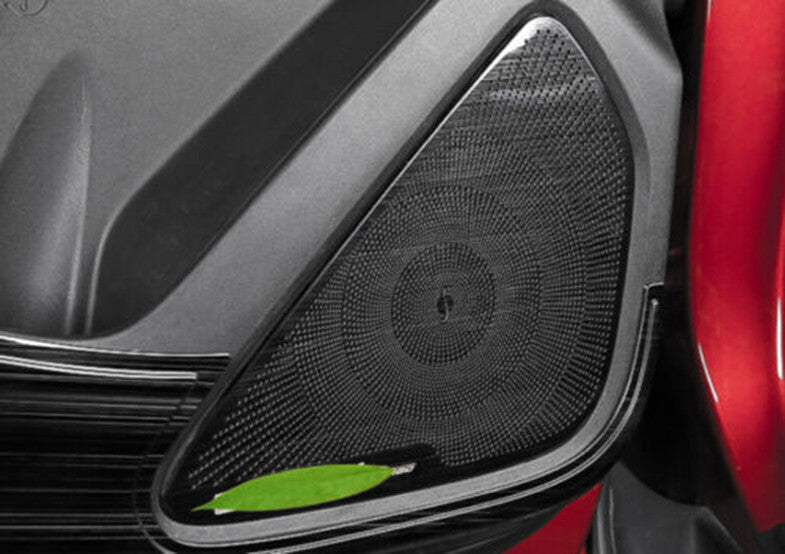 for Camry 2018-2023 Carbon ABS Rear Side Window Louver Shutter Cover Trim v