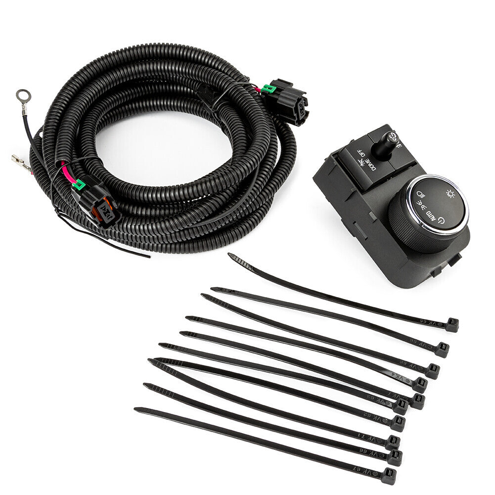 Fit For 07-14 for Chevy Silverado 07-13 for GMC for Sierra Fog Light Wiring Harness Switch
