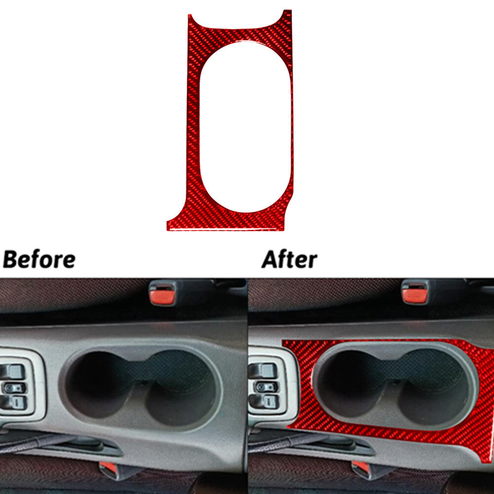 4Pcs Carbon Fiber Door Cup Holder Frame Cover Trim For Ranger 2019-2022 v