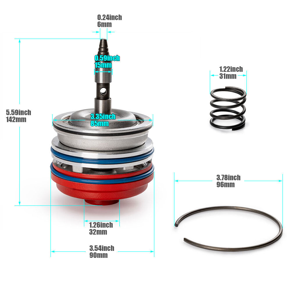 Red protective cover for Corvette transmission servo assembly, suitable for 700R4 4L65E 4L70E 1982-2014 models.