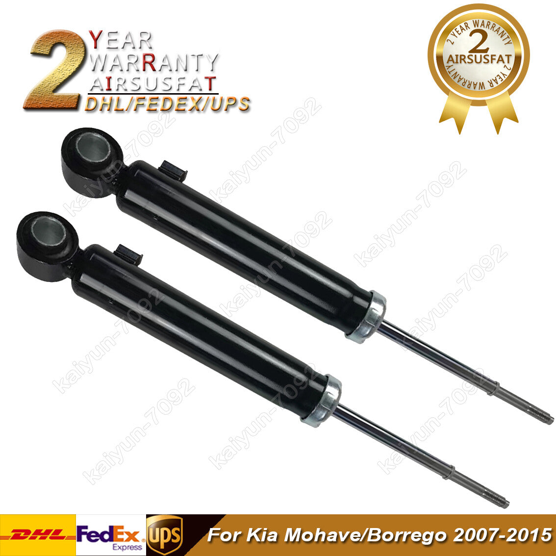 2x for Kia Mohave/Borrego 2007-2015 Rear LeftRight Air Suspension Shock Struts
